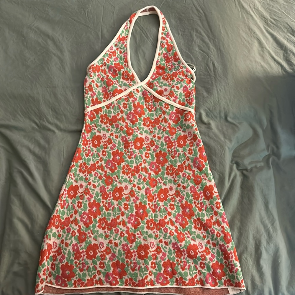 Zara Halter Neck Mini Dress